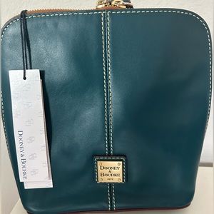 NWOT Unused Dooney & Bourke Trixie Crossbody Smooth Leather Teal w/ dust cover